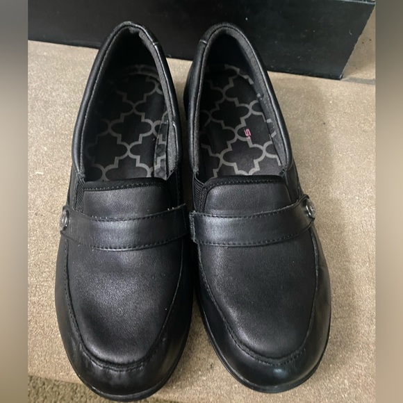 Skechers Womens Black Metronome Orchestrate Work Shoes Flats 49035 leather 9M - Picture 3 of 8